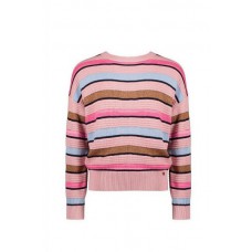 Nono Kes knitted striped sweater Vintage rose N208-5307